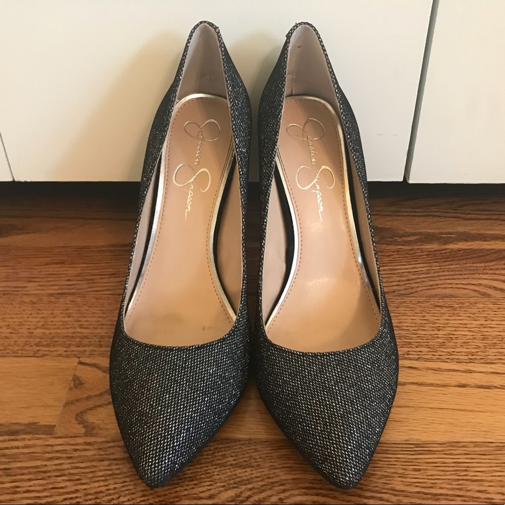 Grey Jessica Simpson heels